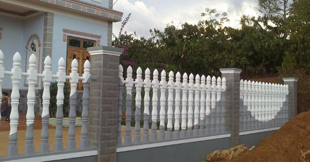 Màu sơn hàng rào bê tông đẹp