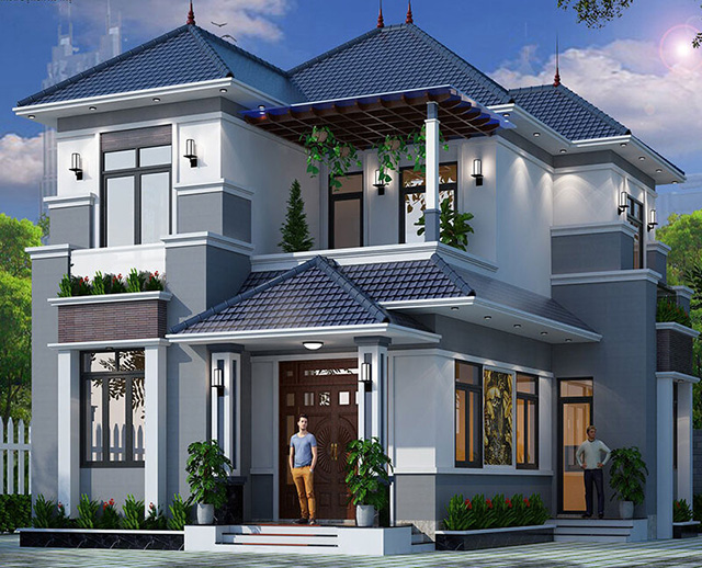 Ngoại thất phối 2 màu ghi xám (NP N 2001T)