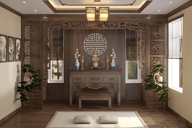 Phòng thờ màu nâu đất (Sanded Birch NP N 1818P)