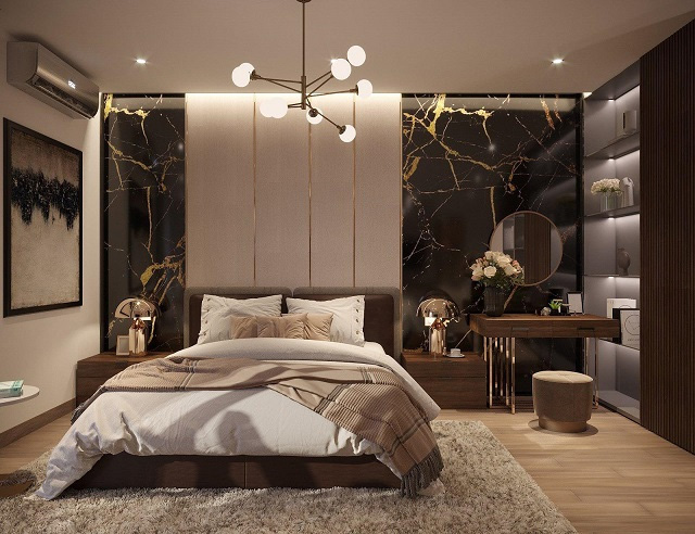 Thiết kế phòng ngủ màu nâu (Sanded Birch NP N 1818P)