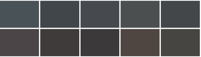 Bảng màu sơn đen tại Nippon Paint