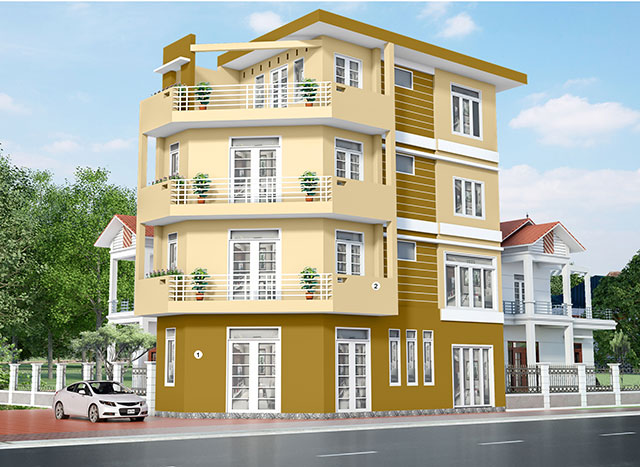 Cách phối màu sơn biệt thự - theo mệnh gia chủ