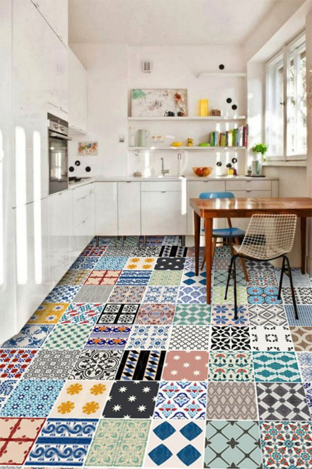 cách phối màu sơn và gạch lát nền - Ảnh 11