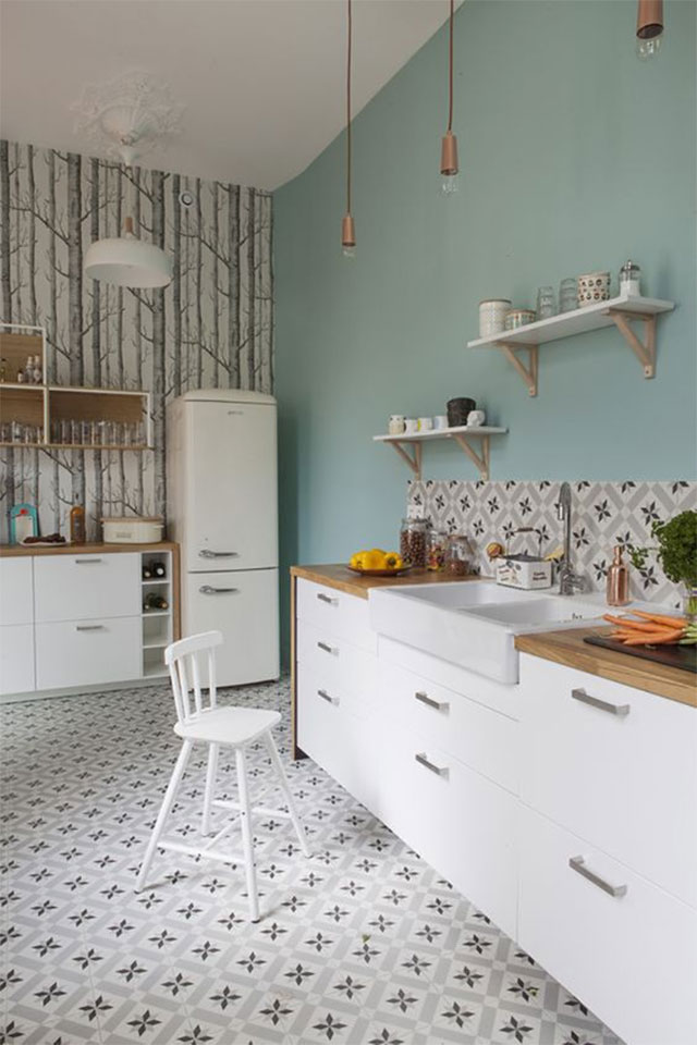 cách phối màu sơn và gạch lát nền - Ảnh 3