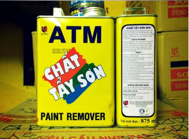 cách tẩy sơn tường trên gỗ bằng hóa chất chuyên dụng.