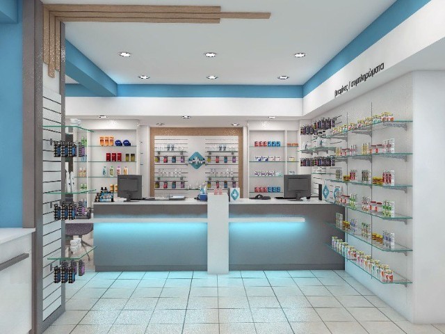 kinh doanh nhà thuốc nên sơn nhà màu gì? màu Blue Madonna