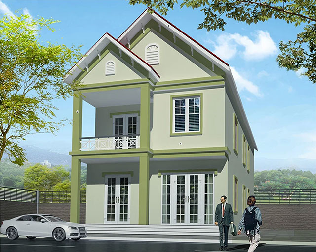màu sơn bên ngoài nhà đẹp - ảnh 14