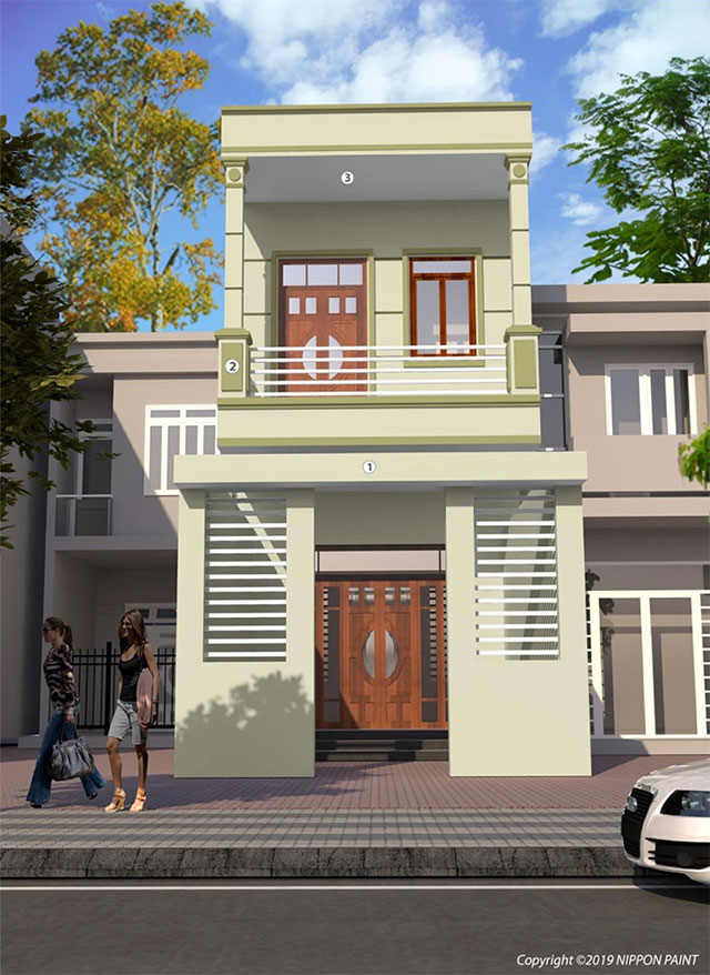 màu sơn bên ngoài nhà đẹp - ảnh 15