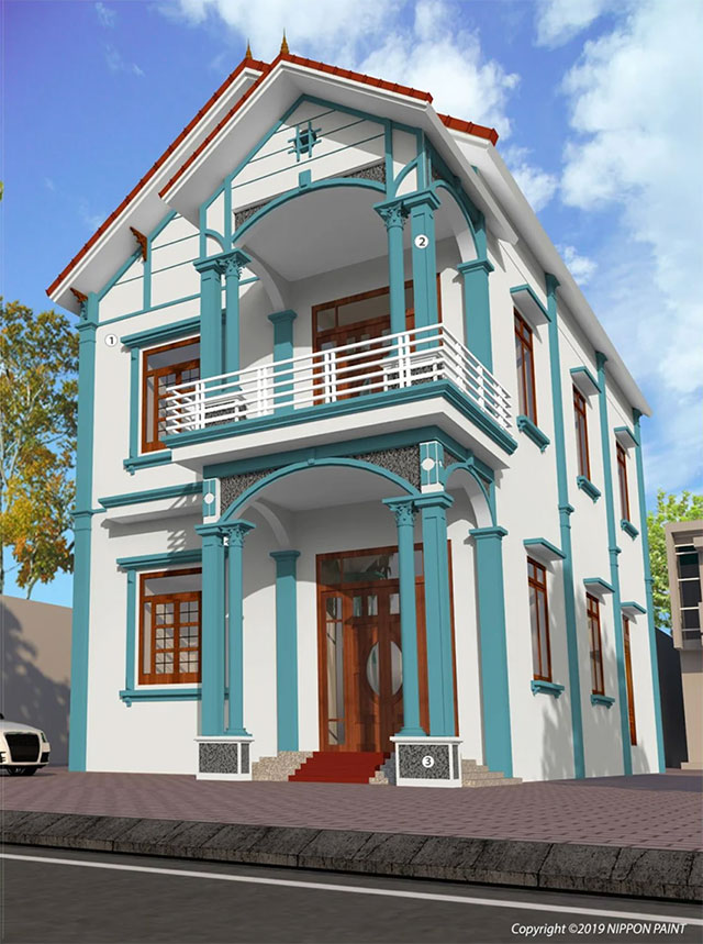 màu sơn bên ngoài nhà đẹp - ảnh 16