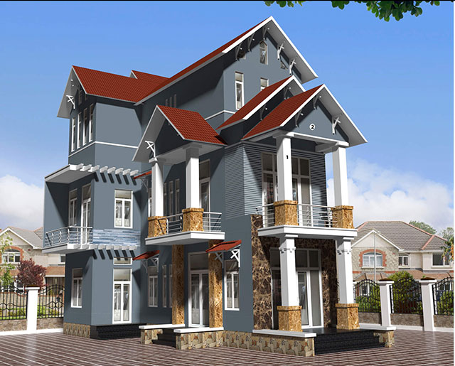 màu sơn bên ngoài nhà đẹp - ảnh 17
