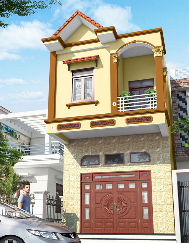 Màu sơn bên ngoài nhà đẹp - Ảnh 4