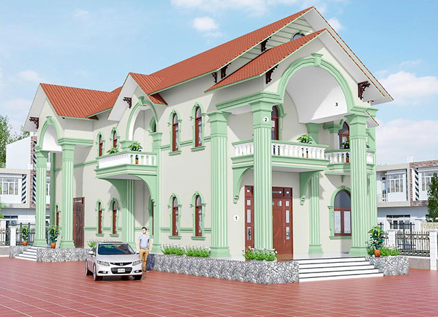 Mầu màu sơn cột nhà đẹp - Ảnh 1