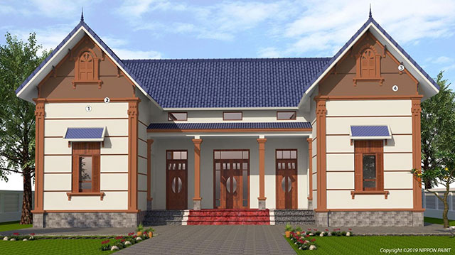 Mầu màu sơn cột nhà đẹp - Ảnh 24