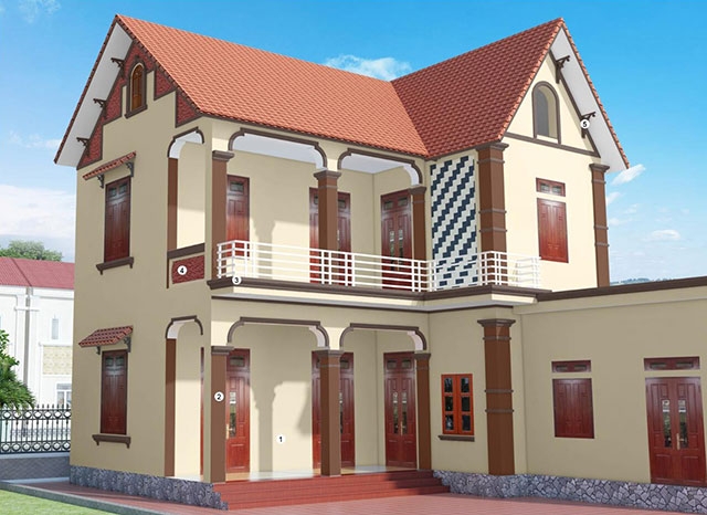 Mầu màu sơn cột nhà đẹp - Ảnh 26