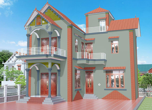 Mầu màu sơn cột nhà đẹp - Ảnh 27