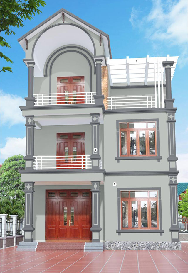 Mầu màu sơn cột nhà đẹp - Ảnh 30