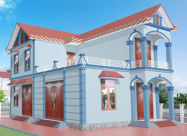 Mầu màu sơn cột nhà đẹp - Ảnh 31