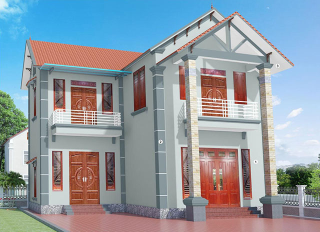 Mầu màu sơn cột nhà đẹp - Ảnh 34