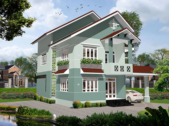 Mầu màu sơn cột nhà đẹp - Ảnh 7