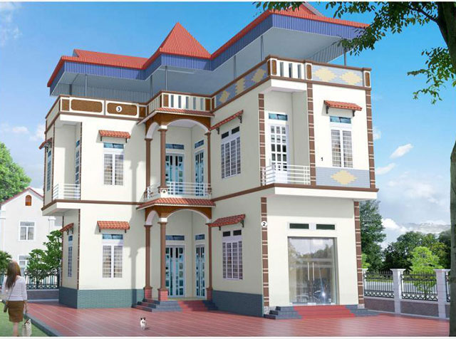 Sơn ngoại thất màu trắng sữa - Ảnh 11