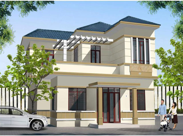 Sơn ngoại thất màu trắng sữa - Ảnh 12