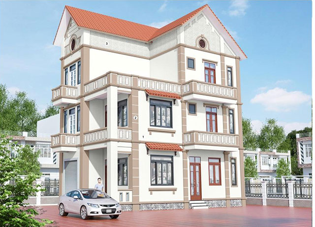 Sơn ngoại thất màu trắng sữa - Ảnh 15