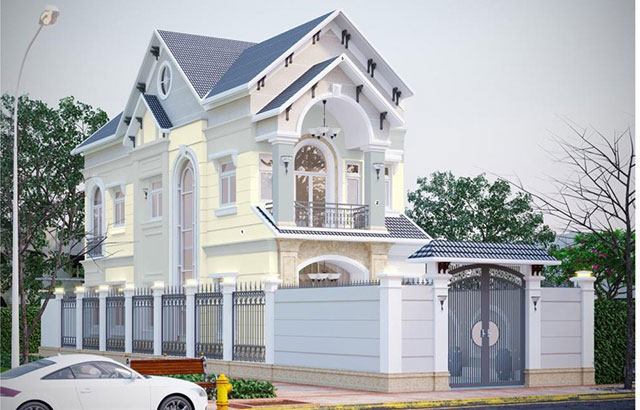 Sơn ngoại thất màu trắng sữa - Ảnh 16