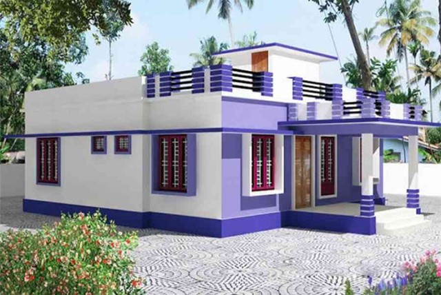 Mẫu sơn nhà chữ l đẹp màu Prophetic Purple