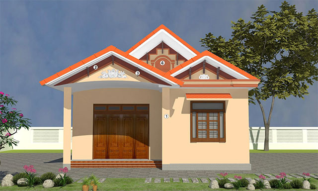 Mẫu sơn nhà vườn đẹp - Ảnh 15