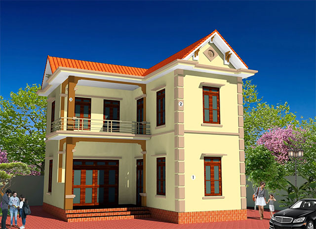 Mẫu sơn nhà vườn đẹp - Ảnh 26