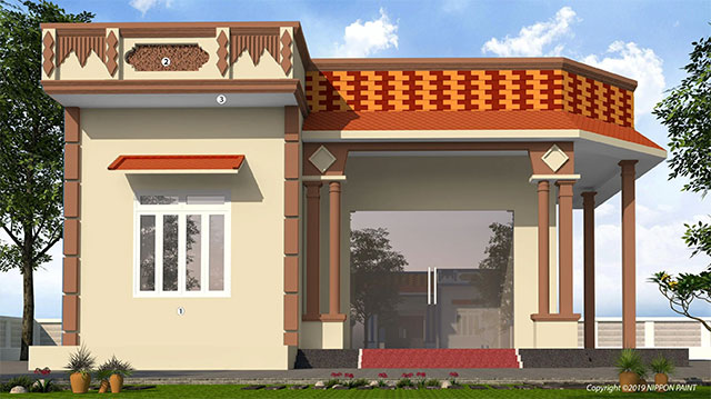 Mẫu sơn nhà vườn đẹp - Ảnh 7