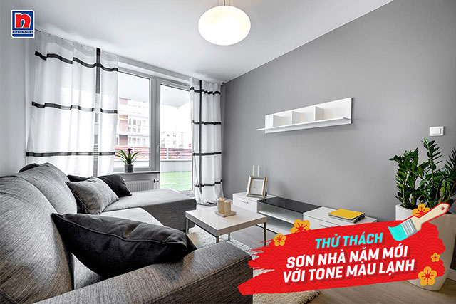 Màu sơn phòng khách hiện đại - Ảnh 10