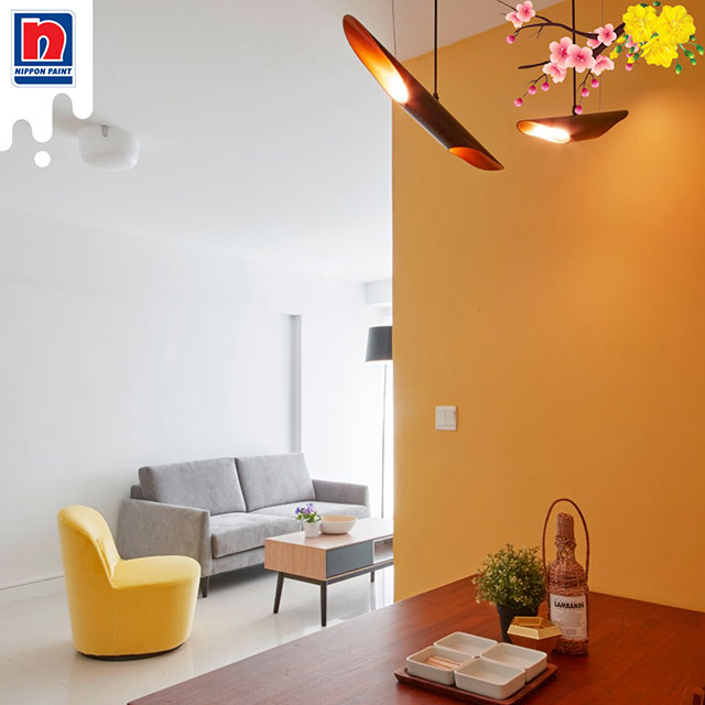 Phối màu sơn phòng khách hiện đại - Ảnh 4