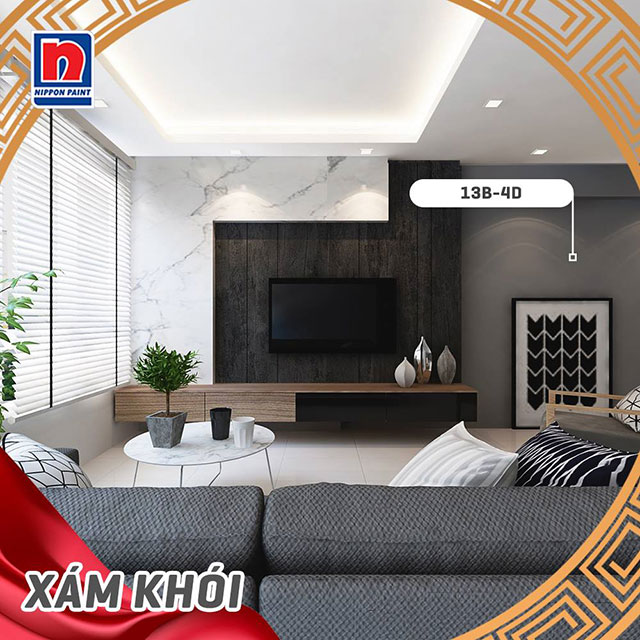 Màu sơn phòng khách hiện đại - Ảnh 9