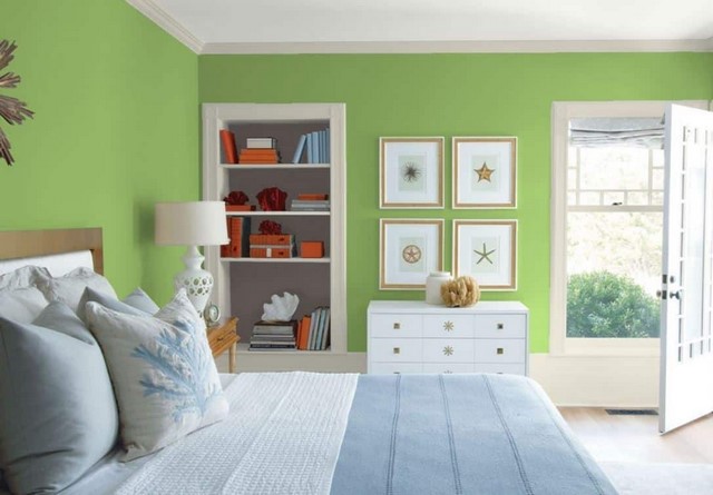 Màu xanh lá cây đem lại sự tươi mới cho không gian (Mã màu Candy Green 42B-3D)