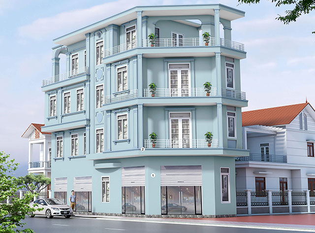 màu sơn mặt tiền nhà đẹp - Ảnh 15