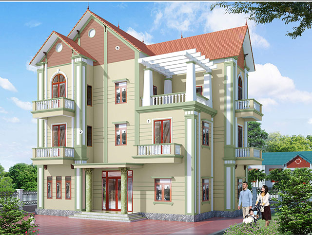 sơn trang trí mặt tiền đẹp - ảnh 20