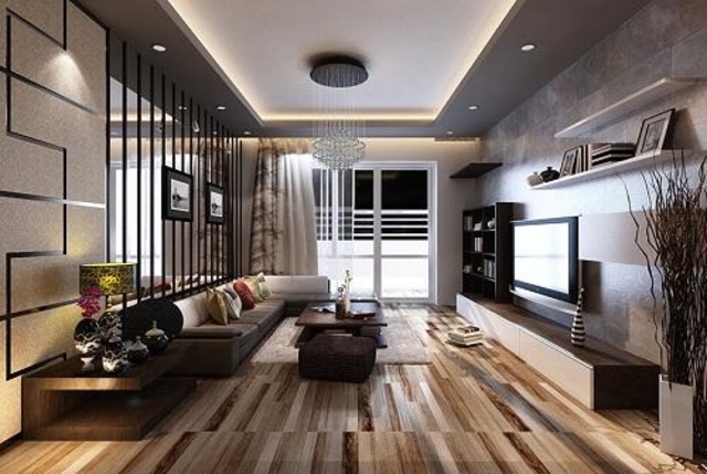 Sàn gỗ phối màu độc đáo