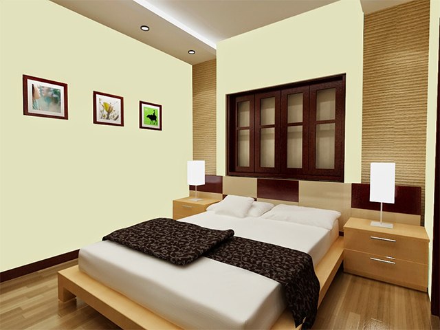 phối màu sơn phòng ngủ 4