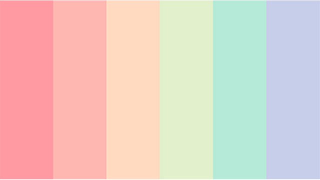 Một số tone màu Pastel