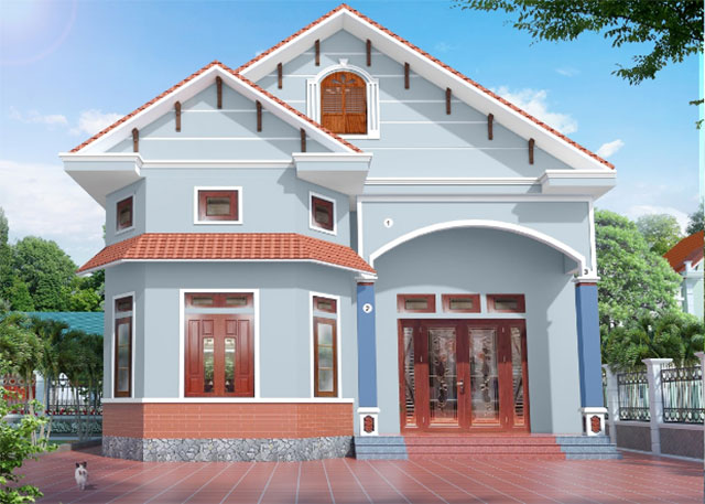 Sơn ngoại thất màu ghi - Ảnh 12
