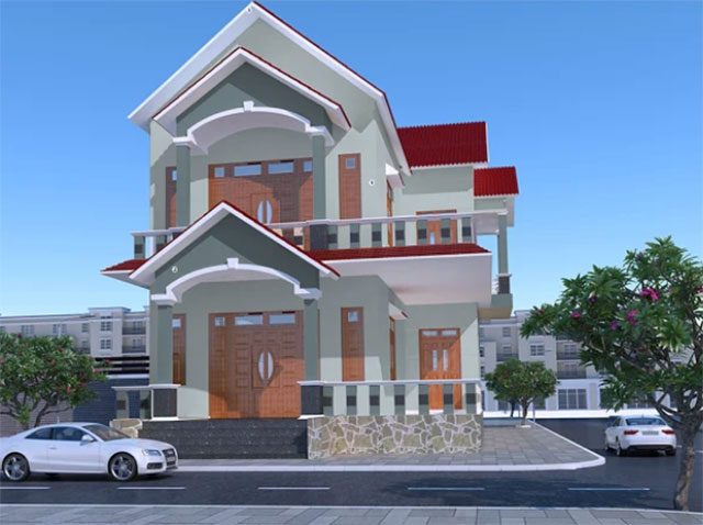 Sơn ngoại thất màu ghi - Ảnh 15