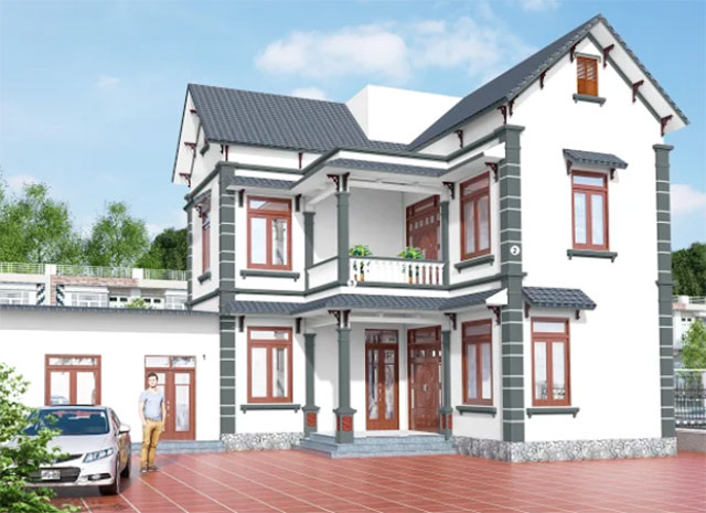 Sơn ngoại thất màu ghi - Ảnh 16