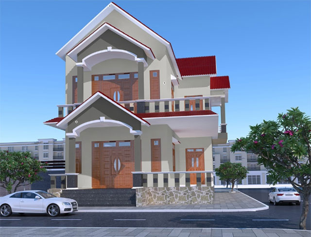 Sơn ngoại thất màu ghi - Ảnh 6