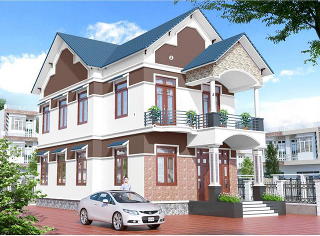 Sơn ngoại thất màu nâu - Ảnh 12