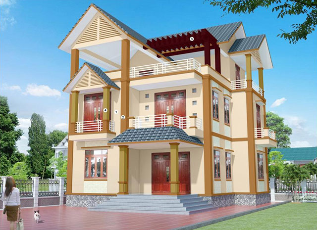 Sơn ngoại thất màu nâu - Ảnh 17