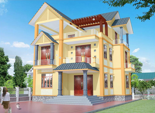 Sơn ngoại thất màu nâu - Ảnh 18