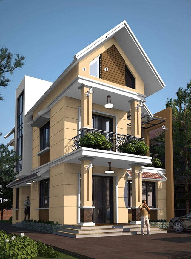 Sơn ngoại thất màu nâu - Ảnh 2