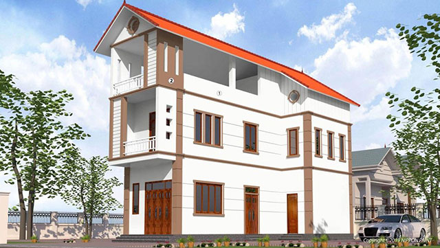 Sơn ngoại thất màu nâu - Ảnh 3