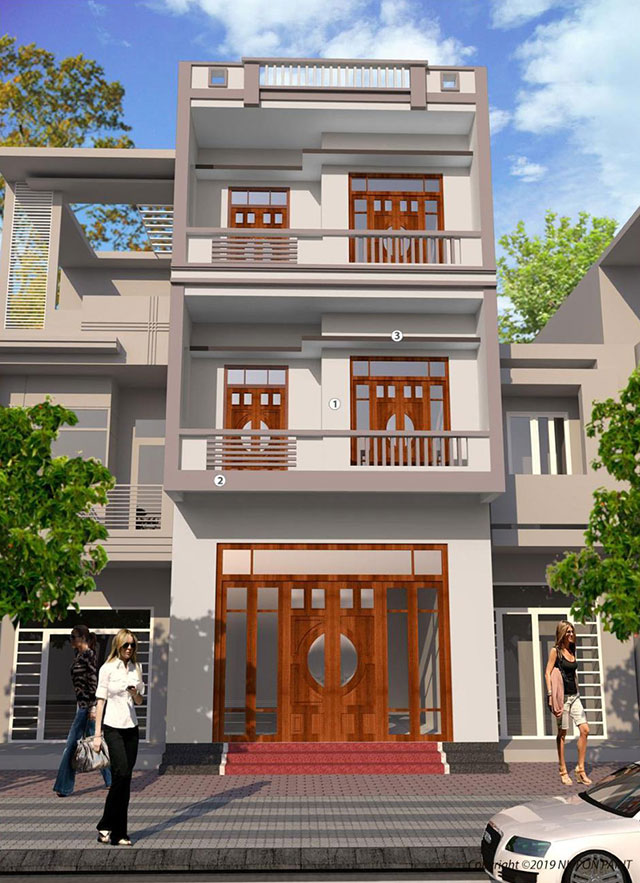 Sơn ngoại thất màu nâu - Ảnh 5